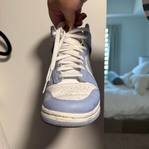 Nike Women's Sneakers - White and Light Blue